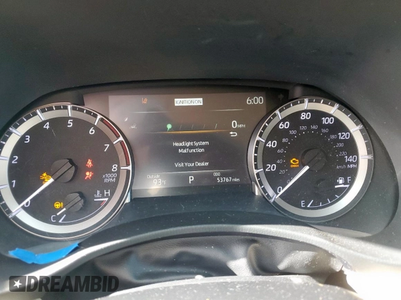 2023 Toyota Highlander L with VIN 5TDKDRAH8PS037181, listed as a Copart auction lot 61659995 with 53,767 mi miles and Salvage title. Bid and sale history available at DreamBid. Image 9.