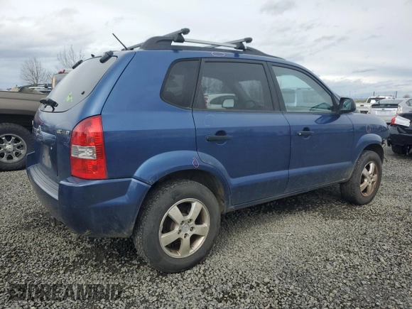2007 Hyundai Tucson GLS with VIN KM8JM12B77U650438, listed as a Copart auction lot 50941065 with 189,707 mi miles and Salvage Title. Bid and sale history available at carsss.com. Image 3.