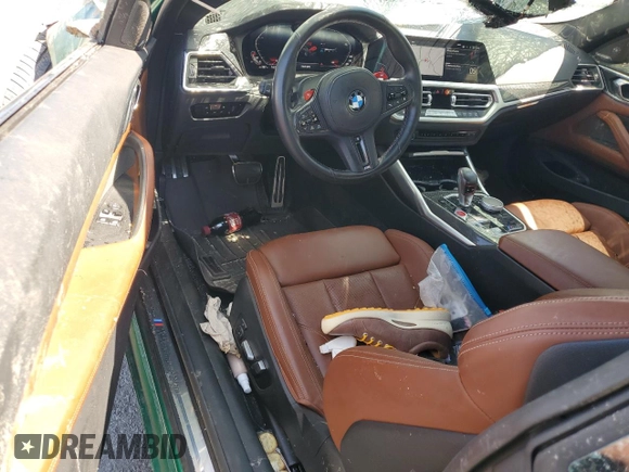 2022 BMW M4 Competition xDrive with VIN WBS43AZ06NCK19447, listed as a Copart auction lot 70302374 with 23,829 mi miles and Salvage Title. Bid and sale history available at carsss.com. Image 8.
