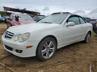 2008 Mercedes-Benz CLK-Class 3.5L with VIN WDBTK56F58T090092, listed as a Copart auction lot 56253453 with 27,038 mi miles and Non Repairable. Bid and sale history available at carsss.com. Image 1.