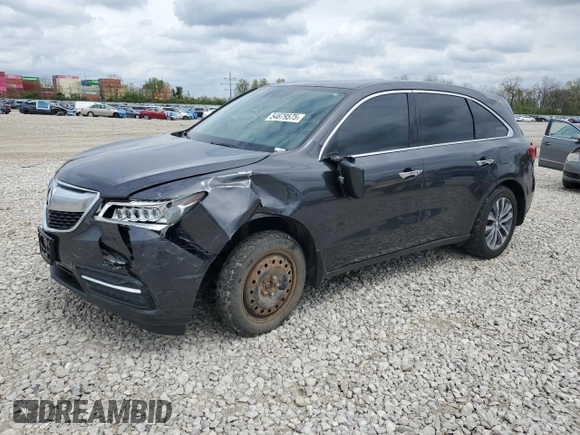 2014 Acura MDX Technology z VIN 5FRYD4H48EB004505, wystawiony jako Copart lot #54679575 z przebiegiem 180 836 mil mil oraz Szkoda całkowita • Salvage title. Historia ofert i sprzedaży dostępna na DreamBid. Obrazek 1.