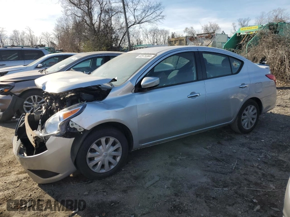 2016 Nissan Versa S with VIN 3N1CN7AP0GL897341, listed as a Copart auction lot 82575384 with 75,079 mi miles and Salvage Title. Bid and sale history available at carsss.com. Image 1.