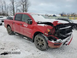 2024 Nissan Titan Pro-4X with VIN 1N6AA1ED6RN101155, listed as a Copart auction lot 41508525 with 16,622 mi miles and Salvage title. Bid and sale history available at DreamBid. Image 4.