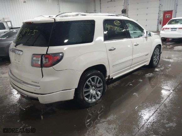 2014 GMC Acadia Denali with VIN 1GKKVTKD2EJ225389, listed as a IAAI auction lot 41718955 with 126,865 mi miles. Bid and sale history available at carsss.com. Image 4.