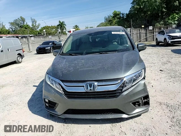 2019 Honda Odyssey EX with VIN 5FNRL6H58KB052482, listed as a Copart auction lot 42491615 with 57,229 mi miles and Salvage Title. Bid and sale history available at carsss.com. Image 12.