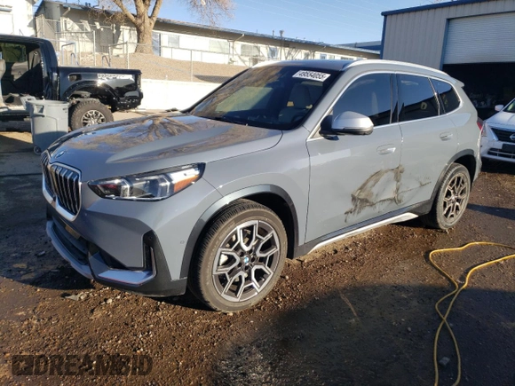 2024 BMW X1 xDrive28i with VIN WBX73EF00R5Z58004, listed as a Copart auction lot 49554055 with 4,053 mi miles and Salvage title. Bid and sale history available at DreamBid. Image 1.