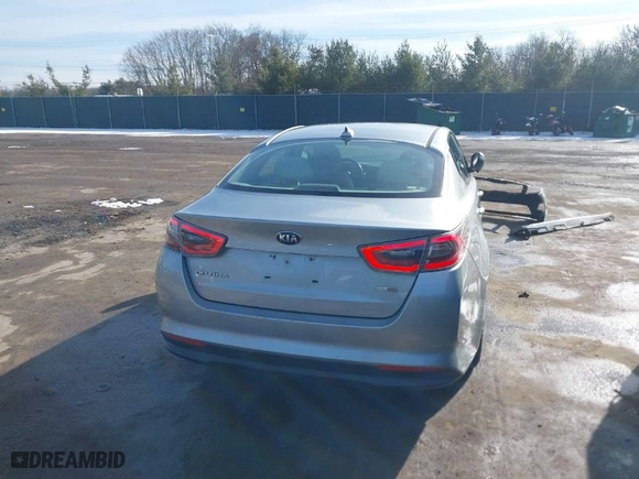 2014 Kia Optima Hybrid LX with VIN KNAGM4AD7E5069383, listed as a IAAI auction lot 41524817 with NaN miles. Bid and sale history available at carsss.com. Image 17.