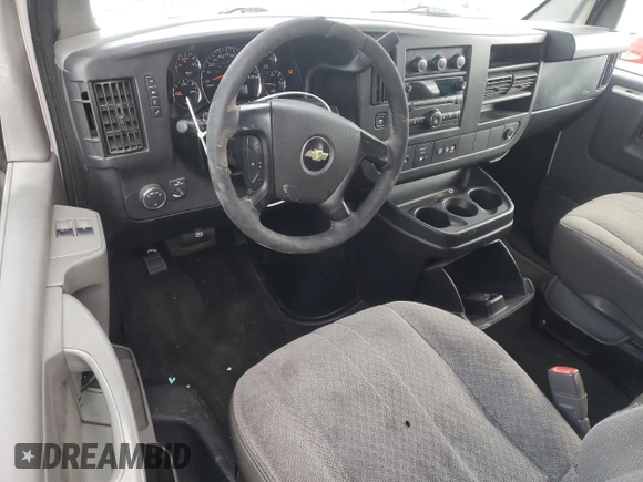 2014 Chevrolet Express Passenger LT with VIN 1GAZG1FG9E1108950, listed as a Copart auction lot 45370685 with 537,650 mi miles and Salvage title. Bid and sale history available at DreamBid. Image 8.