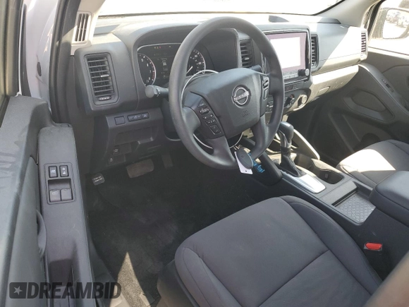 2024 Nissan Frontier S with VIN 1N6ED1CL4RN654812, listed as a Copart auction lot 48119115 with 9,110 mi miles and Salvage Title. Bid and sale history available at DreamBid. Image 8.