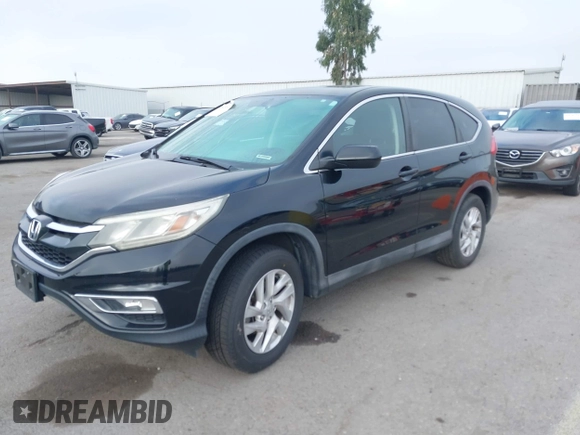 2015 Honda CR-V EX with VIN 2HKRM3H55FH540632, listed as a IAAI auction lot 42073803 with 126,295 mi miles and . Bid and sale history available at carsss.com. Image 2.