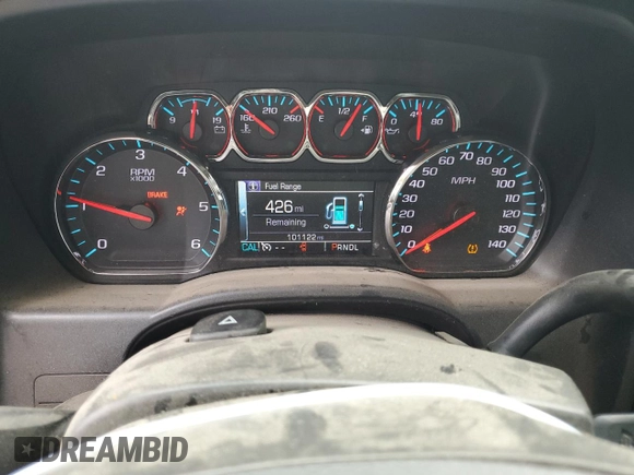 2017 Chevrolet Silverado 1500 LT with VIN 1GCPCREC0HF218848, listed as a Copart auction lot 72880914 with 101,122 mi miles and Salvage Title. Bid and sale history available at DreamBid. Image 9.