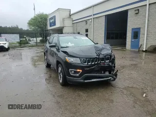 2020 Jeep Compass Limited with VIN 3C4NJCCB3LT152704, listed as a Copart auction lot 51909595 with 152,588 mi miles and Salvage title. Bid and sale history available at DreamBid. Image 11.