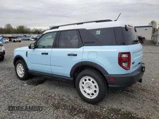 2024 Ford Bronco Sport Heritage с VIN 3FMCR9G67RRE18145, выставлен на аукционе Copart как лот 53853135 с пробегом 11 643 миль миль и Списание • Salvage title. История ставок и продаж доступна на DreamBid. Изображение 2.