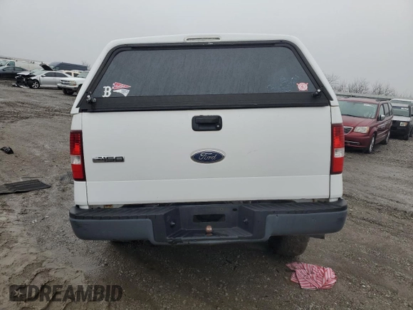 2005 Ford F-150 XL with VIN 1FTRF14W65NB44382, listed as a Copart auction lot 42992825 with 203,839 mi miles and Salvage Title. Bid and sale history available at carsss.com. Image 6.