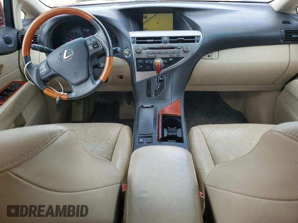 2010 Lexus RX 350 with VIN 2T2ZK1BA9AC012910, listed as a Copart auction lot 51829595 with 138,880 mi miles and Salvage Title. Bid and sale history available at carsss.com. Image 8.