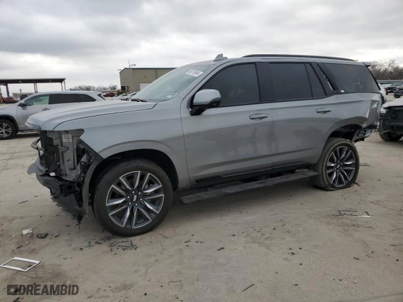 2023 Cadillac Escalade 4WD Sport Platinum with VIN 1GYS4GKL0PR438899, listed as a Copart auction lot 86210984 with 0 mi miles and Salvage Title. Bid and sale history available at carsss.com. Image 1.