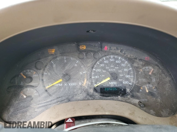 1998 GMC Jimmy SLE with VIN 1GKDT13W3W2555220, listed as a Copart auction lot 42743674 with 207,235 mi miles and Salvage Title. Bid and sale history available at carsss.com. Image 9.