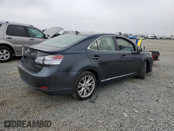2010 Lexus HS 250h with VIN JTHBB1BA6A2011118, listed as a Copart auction lot 49849025 with 159,276 mi miles and Salvage Title. Bid and sale history available at DreamBid. Image 3.