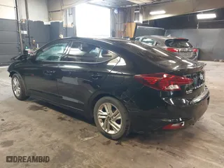 2019 Hyundai Elantra SEL with VIN 5NPD84LF1KH467449, listed as a IAAI auction lot 41693597 with 76,959 mi miles. Bid and sale history available at carsss.com. Image 3.
