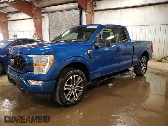 2022 Ford F-150 XL with VIN 1FTEX1EP0NKF25133, listed as a Copart auction lot 49824785 with 50,472 mi miles and Salvage title. Bid and sale history available at DreamBid. Image 1.