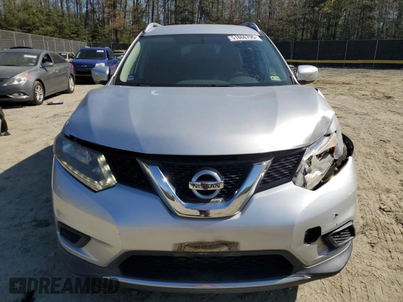 2015 Nissan Rogue SV with VIN KNMAT2MT7FP510292, listed as a Copart auction lot 51860795 with 131,746 mi miles and Salvage Title. Bid and sale history available at DreamBid. Image 5.