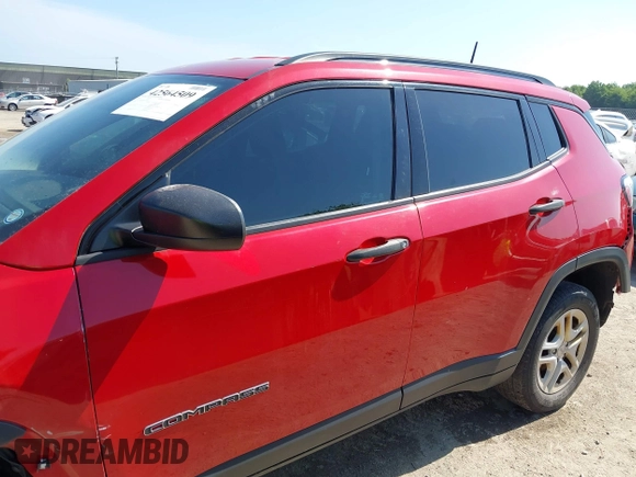 2017 Jeep Compass Sport z VIN 3C4NJDAB4HT642441, wystawiony jako IAAI lot #42564509 z przebiegiem 133 483 mil mil oraz . Historia ofert i sprzedaży dostępna na DreamBid. Obrazek 15.