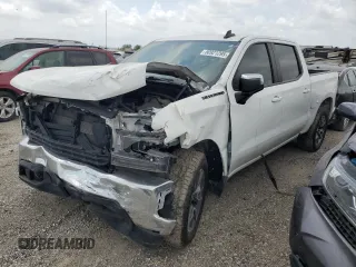 2021 Chevrolet Silverado 1500 LT with VIN 3GCPWCED5MG202859, listed as a Copart auction lot 50921295 with 122,907 mi miles and Salvage Title. Bid and sale history available at DreamBid. Image 1.