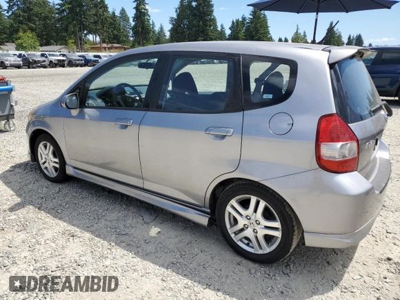 2007 Honda Fit Sport with VIN JHMGD37617S043208, listed as a Copart auction lot 64594825 with 210,672 mi miles and Clean title. Bid and sale history available at DreamBid. Image 2.