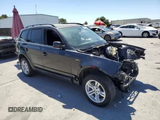 2005 BMW X3 3.0i with VIN WBXPA934X5WD23920, listed as a Copart auction lot 67744454 with 0 mi miles and Salvage Title. Bid and sale history available at carsss.com. Image 4.