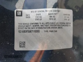 2010 Chevrolet Cobalt LS z VIN 1G1AB5F59A7116393, wystawiony jako IAAI lot #42118038 z przebiegiem 132 823 mil mil oraz . Historia ofert i sprzedaży dostępna na DreamBid. Obrazek 9.