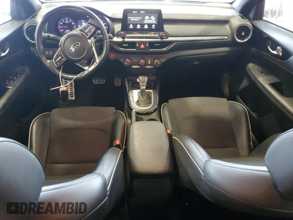 2021 Kia Forte GT-Line with VIN 3KPF34AD9ME414711, listed as a Copart auction lot 57245545 with 62,200 mi miles and Salvage title. Bid and sale history available at DreamBid. Image 8.