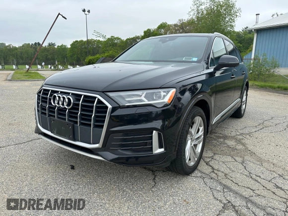 2021 Audi Q7 Premium Plus with VIN WA1LJAF70MD013666, listed as a Copart auction lot 57488155 with 85,068 mi miles and Clean title. Bid and sale history available at DreamBid. Image 2.