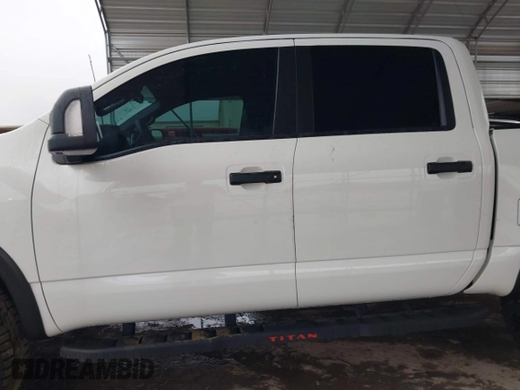 2024 Nissan Titan Pro-4X with VIN 1N6AA1EDXRN105077, listed as a IAAI auction lot 41545734 with 8,505 mi miles and . Bid and sale history available at DreamBid. Image 14.