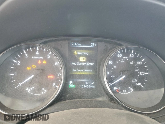 2017 Nissan Rogue SV with VIN 5N1AT2MT2HC871757, listed as a Copart auction lot 50798155 with 103,458 mi miles and Salvage Title. Bid and sale history available at carsss.com. Image 9.