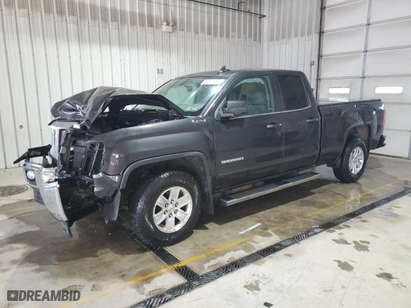 2015 GMC Sierra 1500 SLE with VIN 1GTV2UEC5FZ163158, listed as a Copart auction lot 50871415 with 149,216 mi miles and Salvage Title. Bid and sale history available at carsss.com. Image 1.