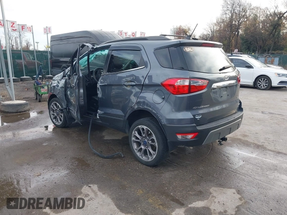 2021 Ford EcoSport Titanium z VIN MAJ6S3KL0MC403516, wystawiony jako IAAI lot #40961351 z przebiegiem 42 158 mil mil oraz . Historia ofert i sprzedaży dostępna na DreamBid. Obrazek 3.