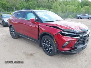 2024 Chevrolet Blazer RS with VIN 3GNKBKRS1RS193064, listed as a IAAI auction lot 42240754 with 15,328 mi miles and . Bid and sale history available at DreamBid. Image 1.