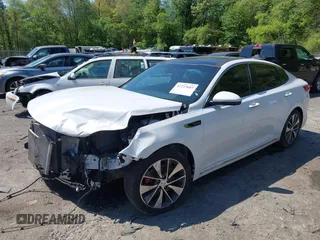 2016 Kia Optima SXL Turbo with VIN 5XXGV4L24GG029840, listed as a IAAI auction lot 42223603 with 87,499 mi miles and . Bid and sale history available at DreamBid. Image 2.