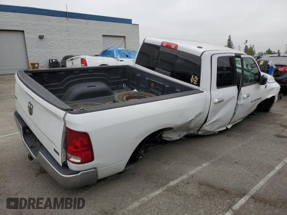 2011 Ram 1500 SLT with VIN 1D7RB1GP0BS672907, listed as a Copart auction lot 61641725 with 130,826 mi miles and Salvage title. Bid and sale history available at DreamBid. Image 3.