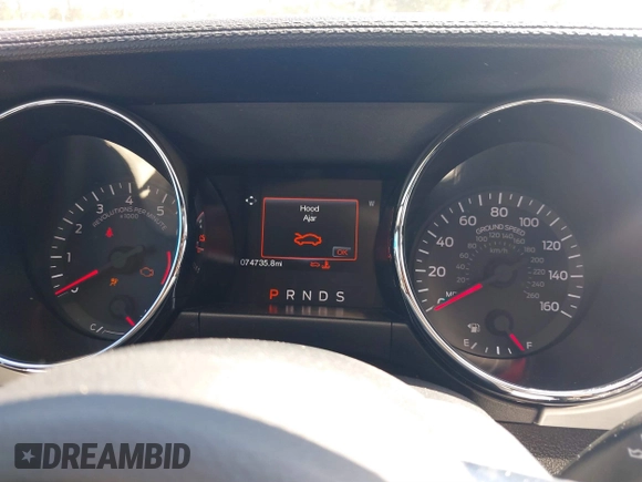 2017 Ford Mustang EcoBoost with VIN 1FA6P8TH5H5234404, listed as a IAAI auction lot 41806236 with 74,735 mi miles. Bid and sale history available at carsss.com. Image 7.