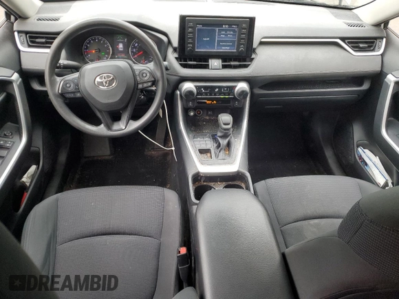 2019 Toyota RAV4 LE with VIN JTMG1RFV4KD004180, listed as a Copart auction lot 57127095 with 71,454 mi miles and Salvage title. Bid and sale history available at DreamBid. Image 8.
