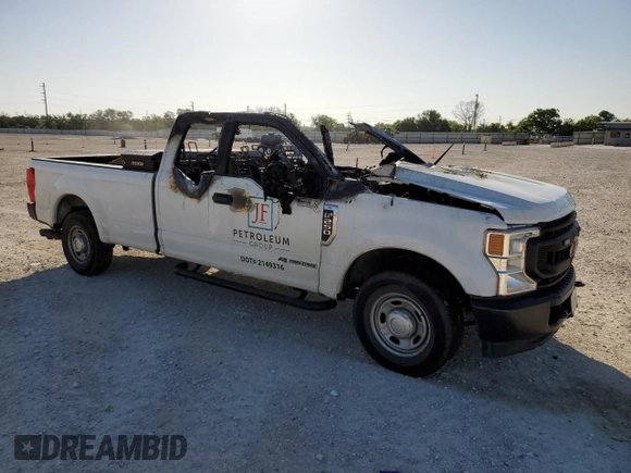 2022 Ford F-250 XL with VIN 1FT7X2AT2NEE90272, listed as a Copart auction lot 51987425 with Not provided miles and Non repairable. Bid and sale history available at DreamBid. Image 4.