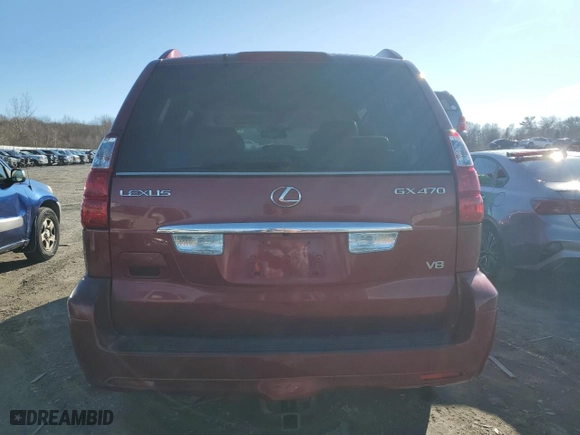 2008 Lexus GX 470 with VIN JTJBT20X480157161, listed as a Copart auction lot 47272855 with 257,482 mi miles and Clean Title. Bid and sale history available at carsss.com. Image 6.