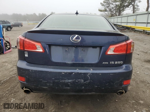 2012 Lexus IS 250 with VIN JTHCF5C25C5059380, listed as a Copart auction lot 50736985 with Not Provided miles and Salvage Title. Bid and sale history available at DreamBid. Image 6.