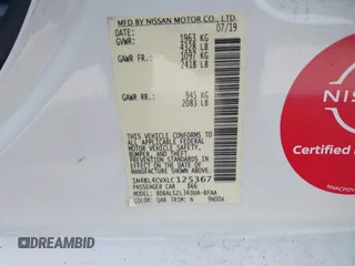 2020 Nissan Altima 2.5 SR with VIN 1N4BL4CVXLC125367, listed as a IAAI auction lot 39171677 with 65,248 mi miles. Bid and sale history available at carsss.com. Image 9.