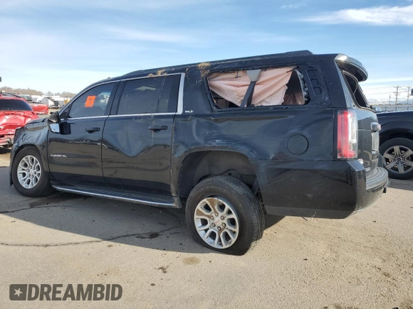 2020 GMC Yukon XL SLT Standard Edition with VIN 1GKS2JKCXLR115564, listed as a Copart auction lot 49741215 with 0 mi miles and Salvage Title. Bid and sale history available at carsss.com. Image 2.