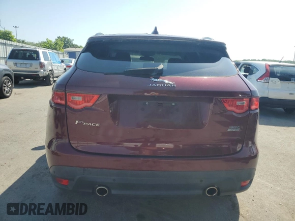 2017 Jaguar F-Pace 35t Premium with VIN SADCJ2BV2HA882572, listed as a Copart auction lot 62032955 with 84,599 mi miles and Clean title. Bid and sale history available at DreamBid. Image 6.