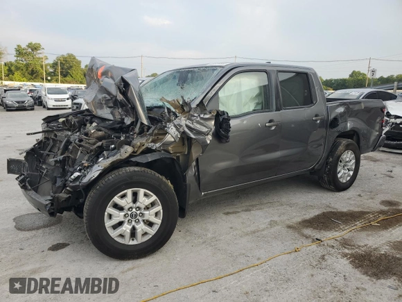 2022 Nissan Frontier SV with VIN 1N6ED1EJ0NN615902, listed as a Copart auction lot 59727044 with 0 mi miles and Non Repairable. Bid and sale history available at carsss.com. Image 1.