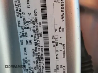 2016 Ford F-150 XL with VIN 1FTEW1CP1GFD32944, listed as a Copart auction lot 62093065 with 289,082 mi miles and Salvage title. Bid and sale history available at DreamBid. Image 12.
