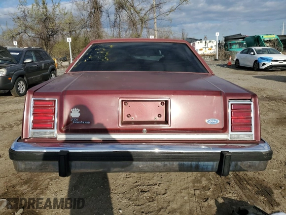 1987 Ford Ltd Crown Victoria with VIN 2FABP73F8HX128759, listed as a Copart auction lot 49956845 with 0 mi miles and Salvage Title. Bid and sale history available at carsss.com. Image 6.